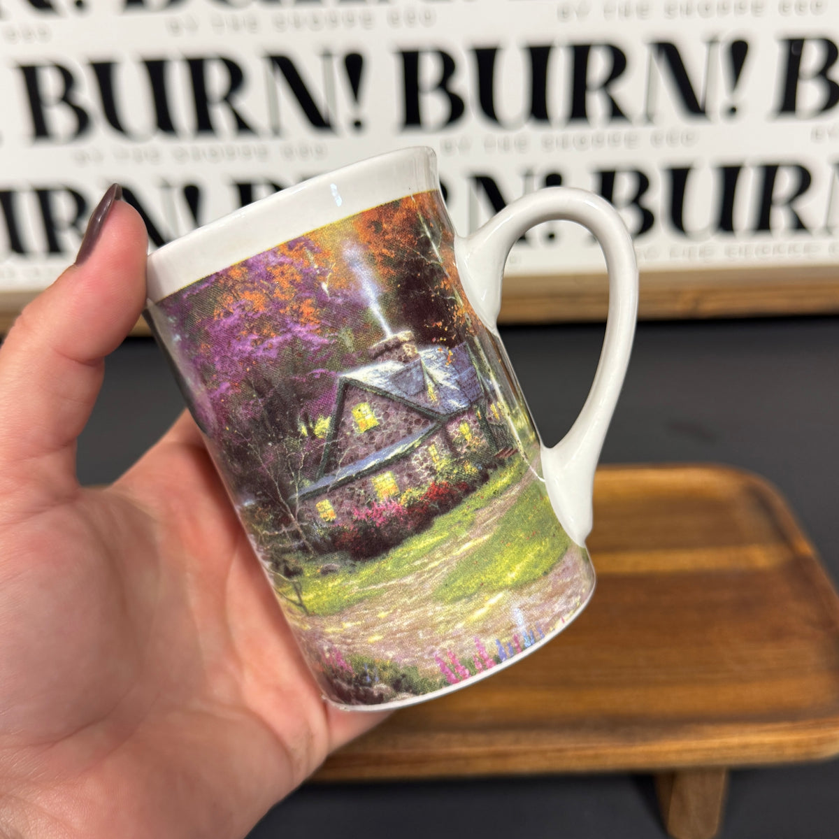 COTTAGE SCENE MUG {THRIFTY FLAMES}
