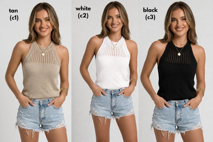 THE ROWAN WAFFLE TANK (PREORDER 6/20)