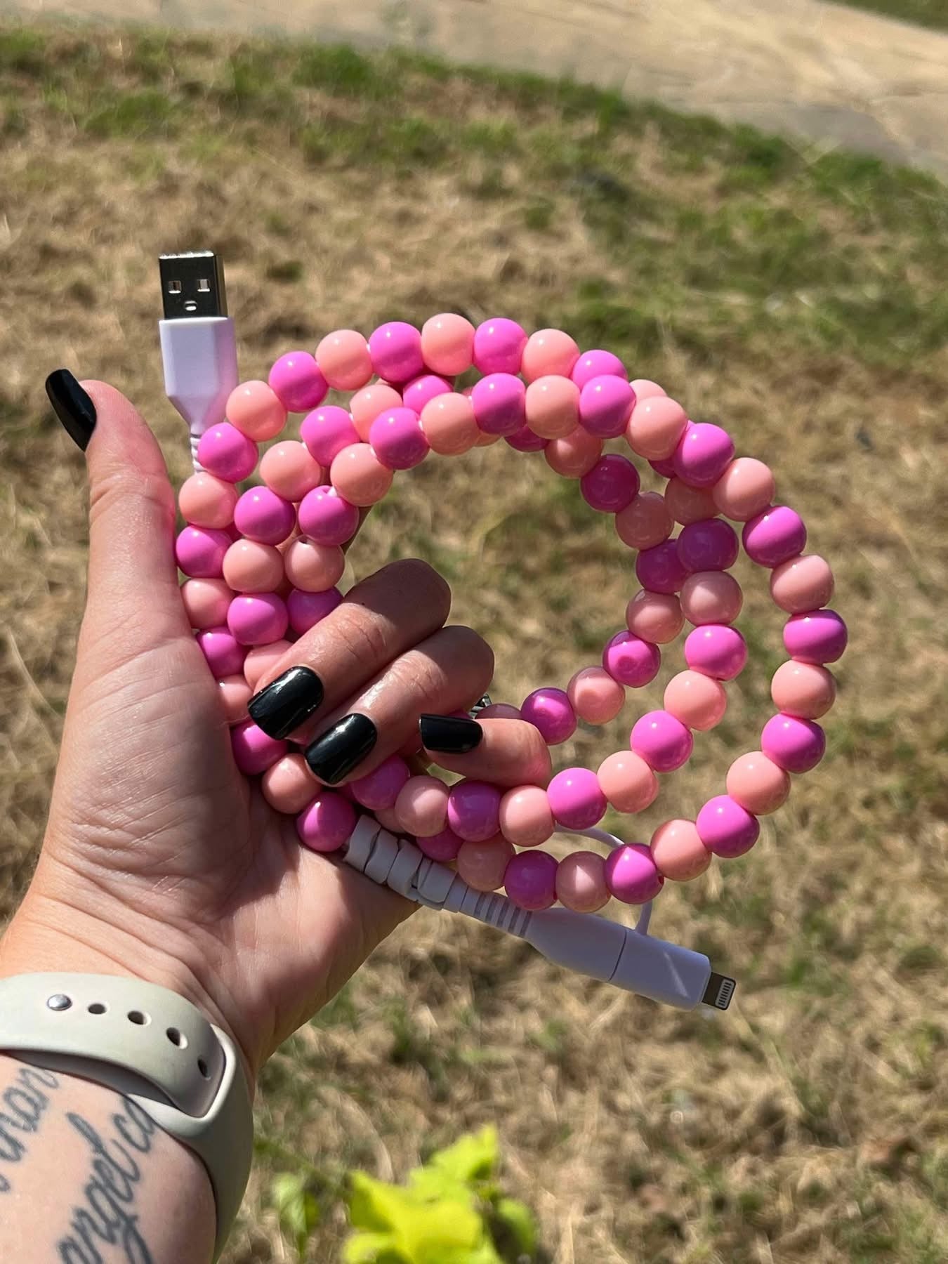 BEADED PHONE CHARGERS (PREORDER 7/4)