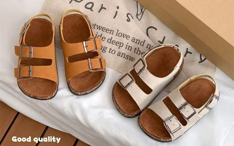 DOUBLE BUCKLE KIDS SANDALS (PREORDER 6/27)