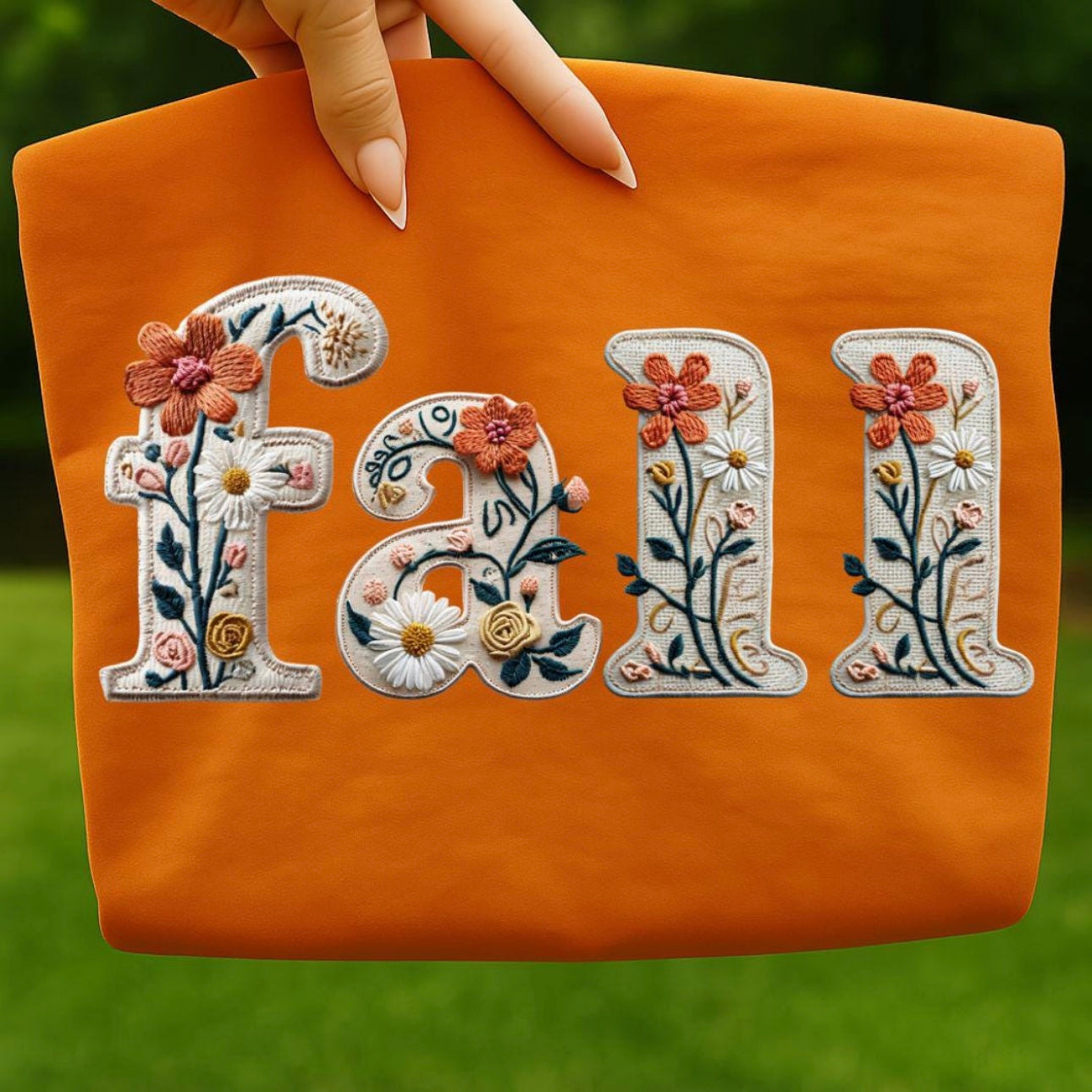 FAUX EMBROIDERED FALL (SHOPPE SAMPLE)