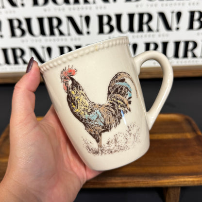 ROOSTER MUG {THRIFTY FLAMES}