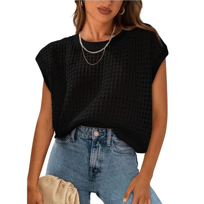 THE BRIELLE OPEN-KNIT SWEATER (PREORDER 6/27)