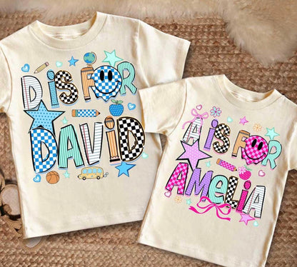 CUSTOM LETTER IS FOR NAME (BACK TO SCHOOL SHOPPE DROP)