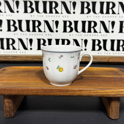FLOWERS & FRUIT MUG {THRIFTY FLAMES}