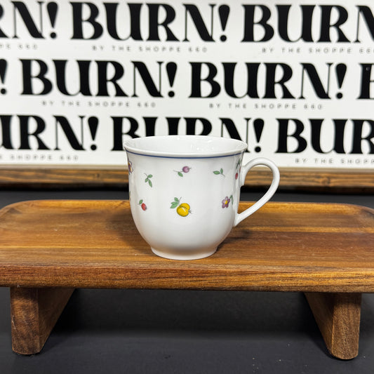 FLOWERS & FRUIT MUG {THRIFTY FLAMES}
