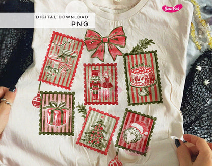 VINTAGE CHRISTMAS STAMPS (SHOPPE SAMPLE)