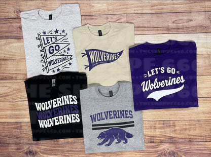 LET’S GO WOLVERINES PENNANTS