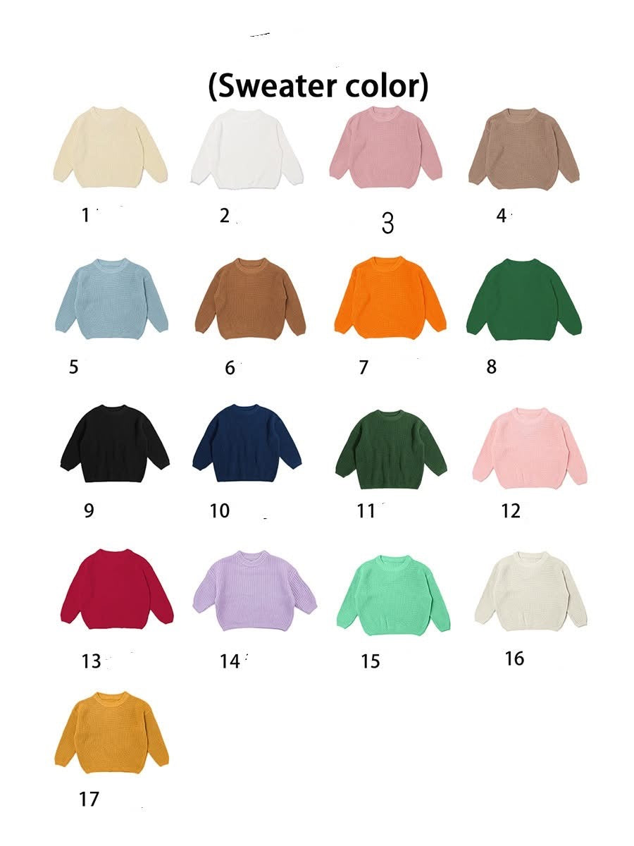CUSTOM CHUNKY KNIT SWEATERS (PREORDER 9/26)