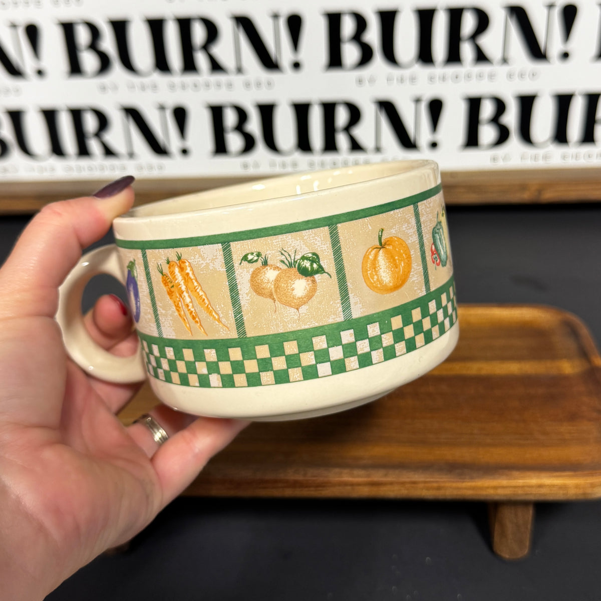 VEGGIE MUG {THRIFTY FLAMES}