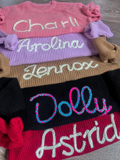 CUSTOM CHUNKY KNIT SWEATERS (PREORDER 9/26)