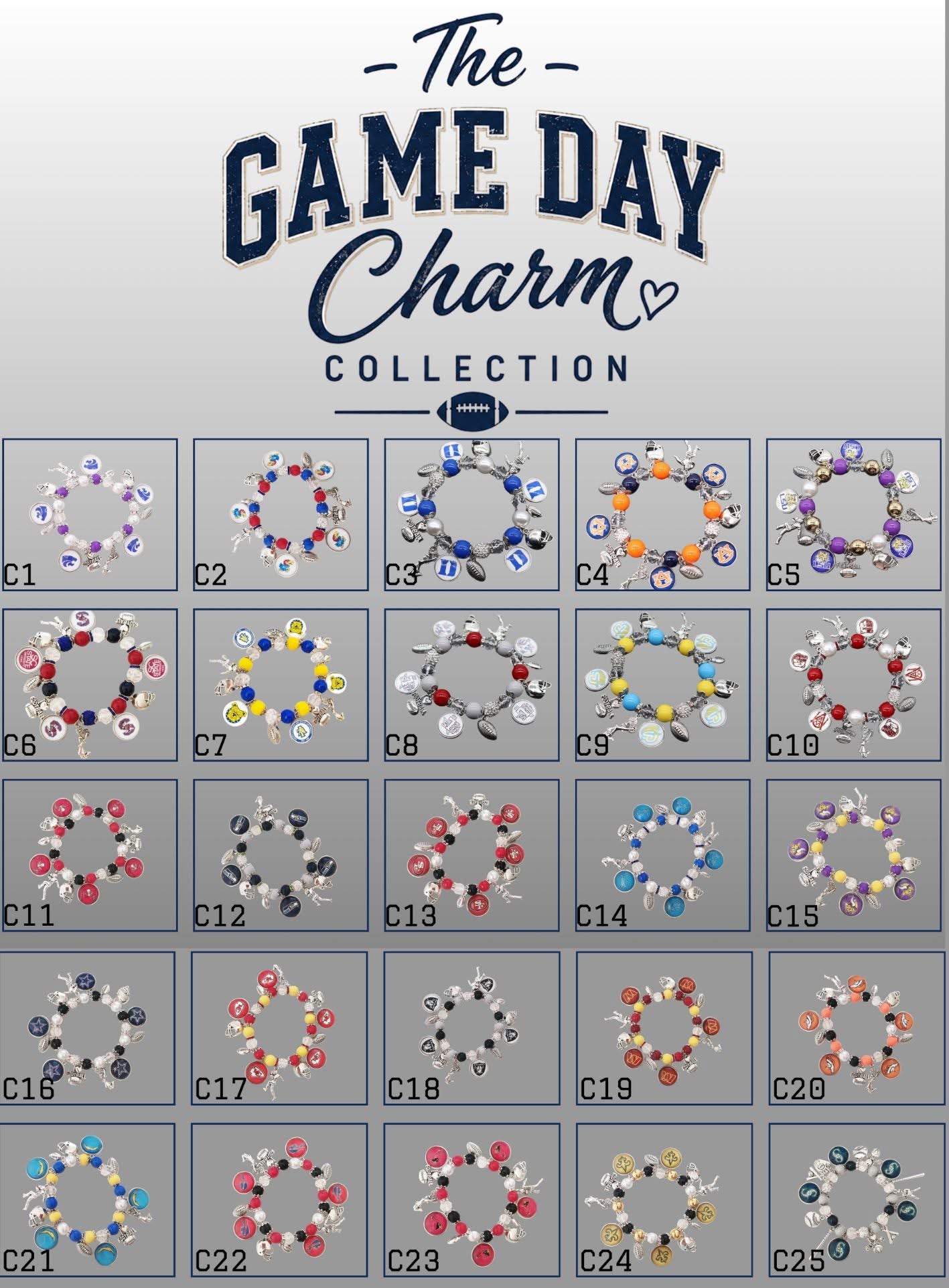 THE GAME DAY CHARM COLLECTION (PREORDER 9/12)