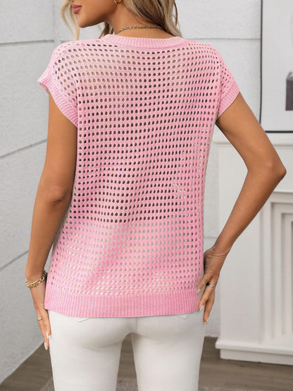 THE BRIELLE OPEN-KNIT SWEATER (PREORDER 6/27)