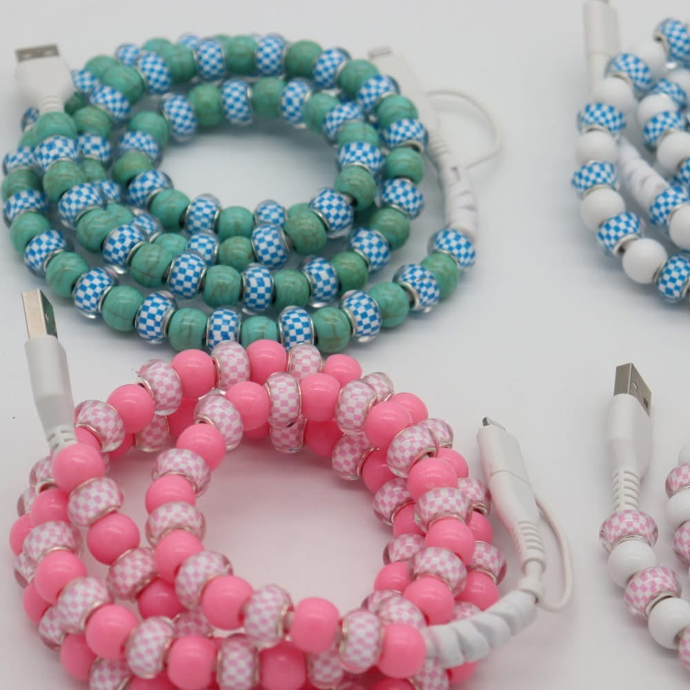 BEADED PHONE CHARGERS (PREORDER 7/4)