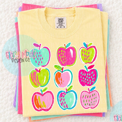 COLORFUL APPLES (BACK TO SCHOOL SHOPPE DROP)