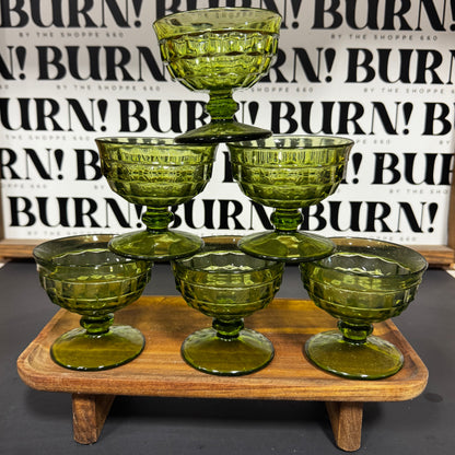 LITTLE GREEN GLASSES {THRIFTY FLAMES}