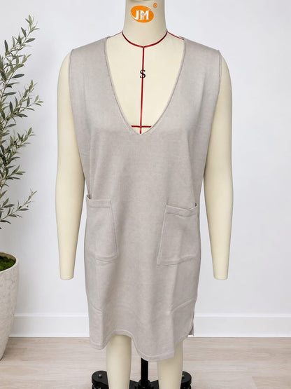 THE SWEATER KNIT PINAFORE DRESS (PREORDER 9/12)