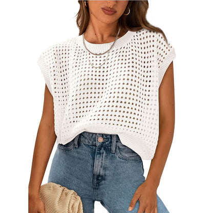 THE BRIELLE OPEN-KNIT SWEATER (PREORDER 6/27)