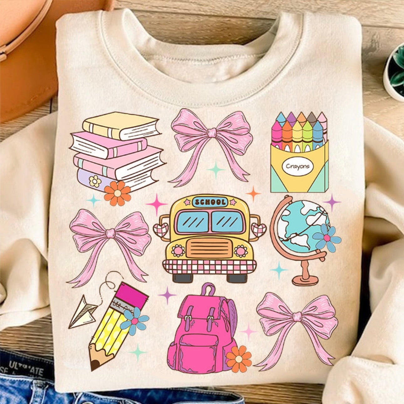 GIRLY SCHOOL COLLAGE (BACK TO SCHOOL SHOPPE DROP)