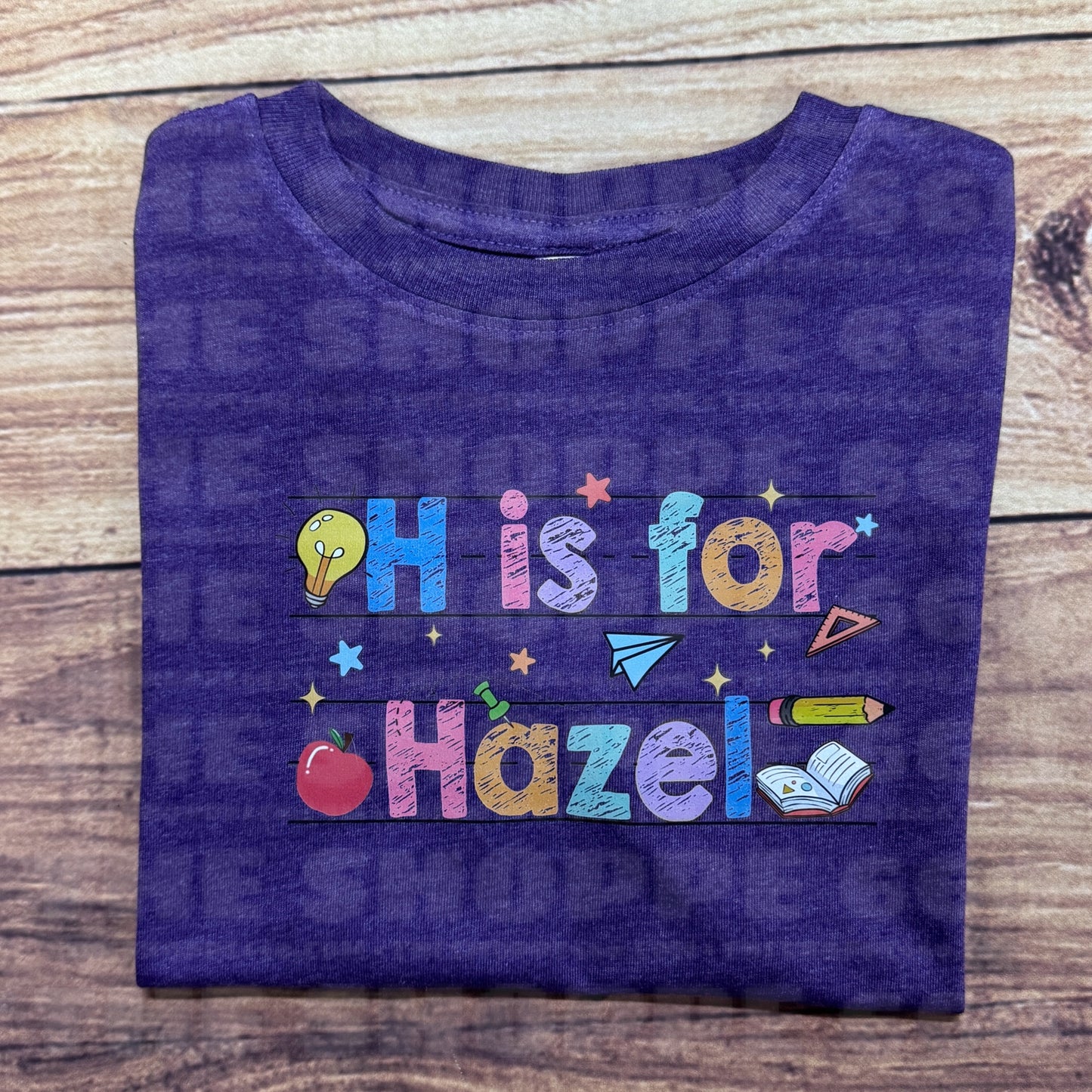 CUSTOM LETTER IS FOR NAME