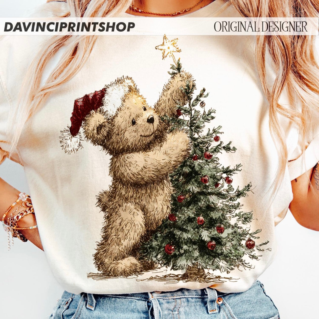 CHRISTMAS TEDDY (SHOPPE SAMPLE)