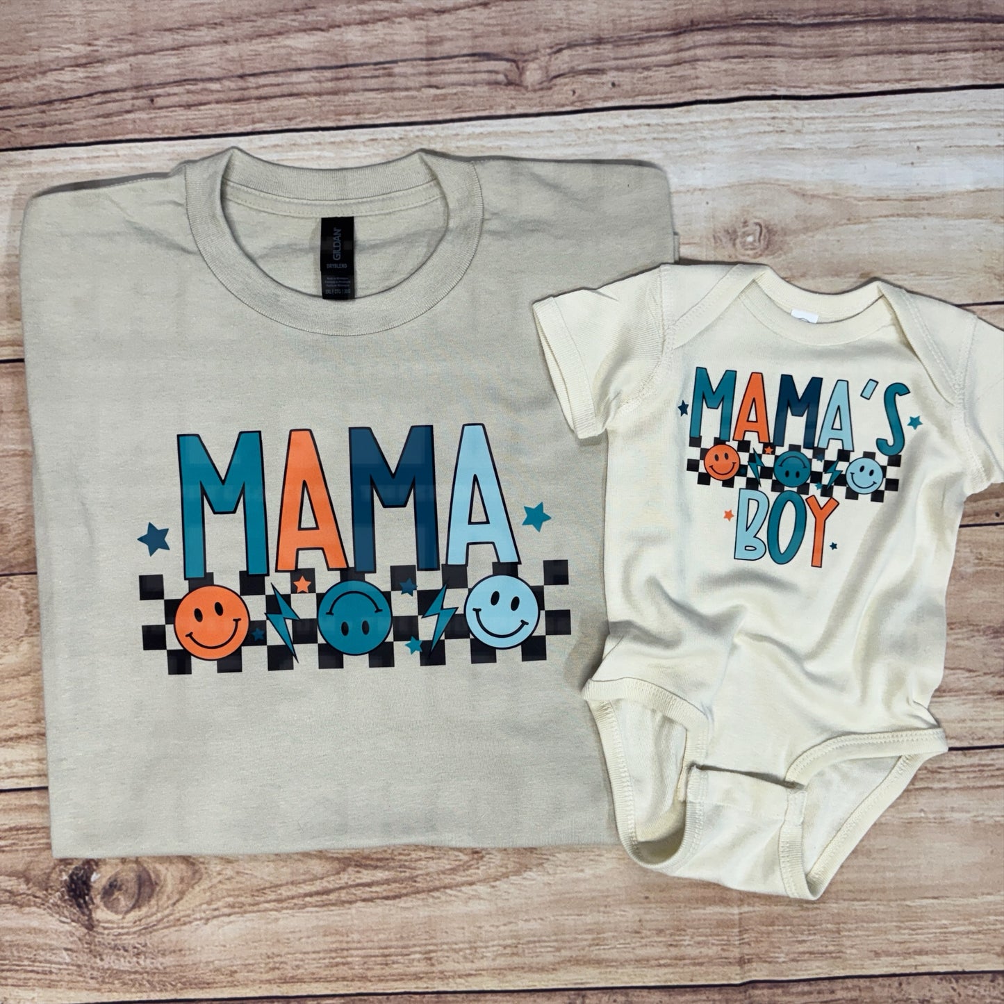 MAMA’S BOY {BLUES + ORANGE}