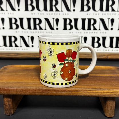 BOUQUET MUG {THRIFTY FLAMES}