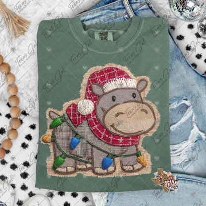 HIPPO FOR CHRISTMAS (SHOPPE SAMPLE)