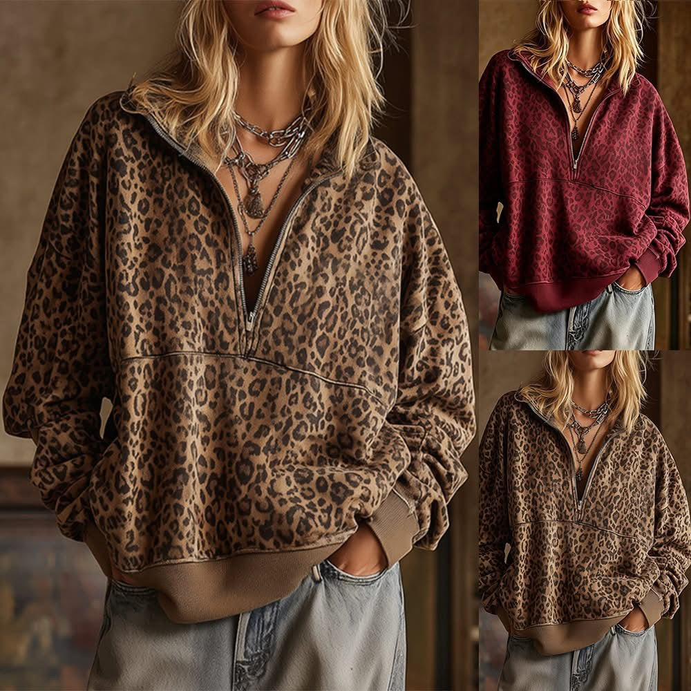 THE LEOPARD ROSETTE TOP (PREORDER 8/15)