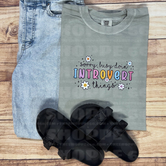 SORRY, BUSY DOIN’ INTROVERT THINGS