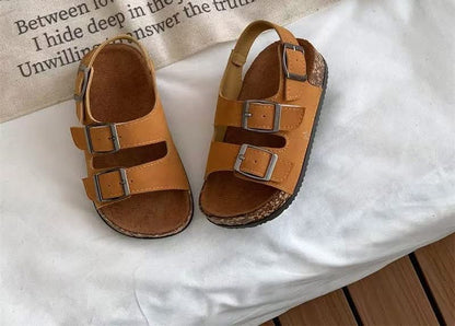 DOUBLE BUCKLE KIDS SANDALS (PREORDER 6/27)