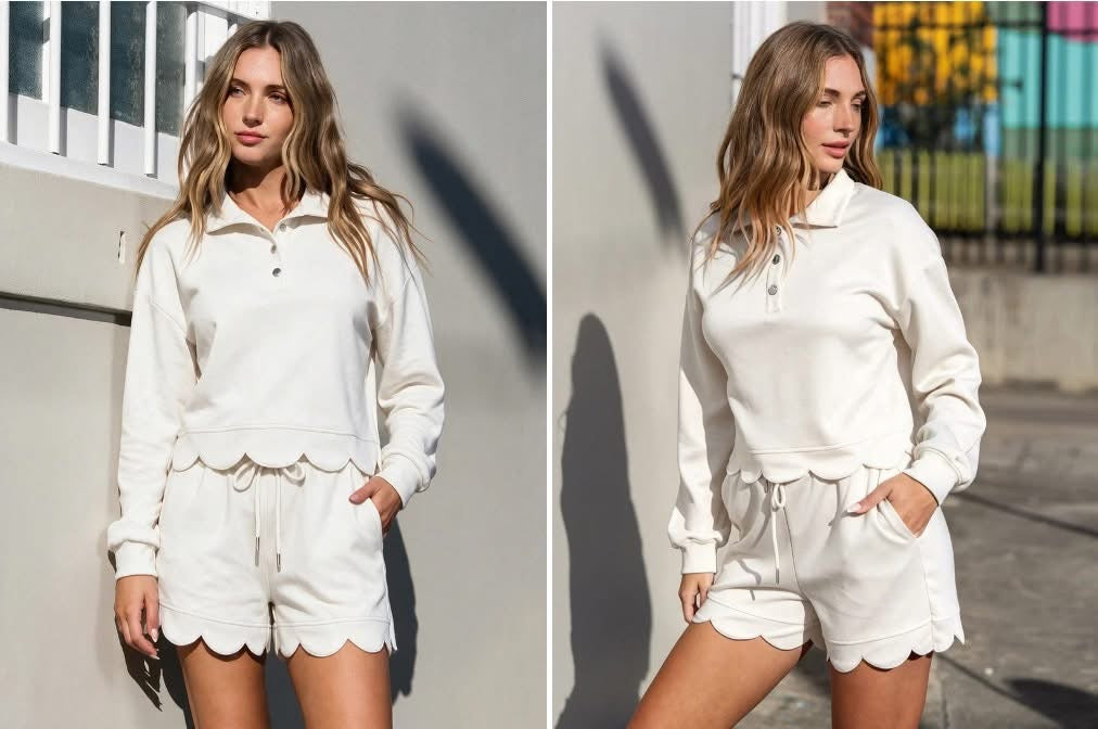 THE SCALLOPED HEM SET (PREORDER 9/12)