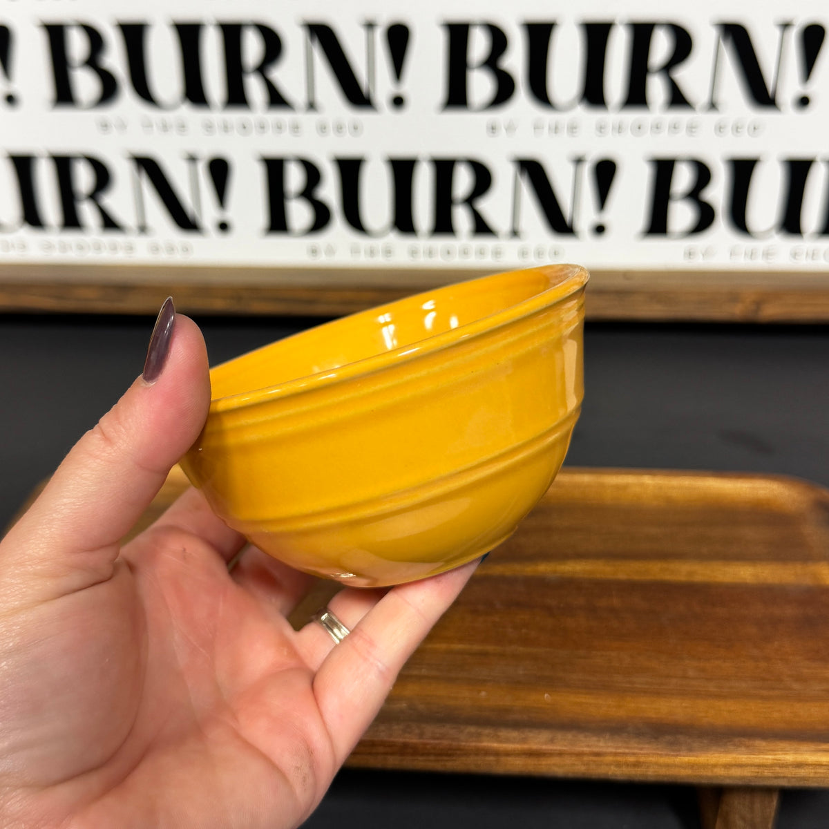 MUSTARD BOWL {THRIFTY FLAMES}