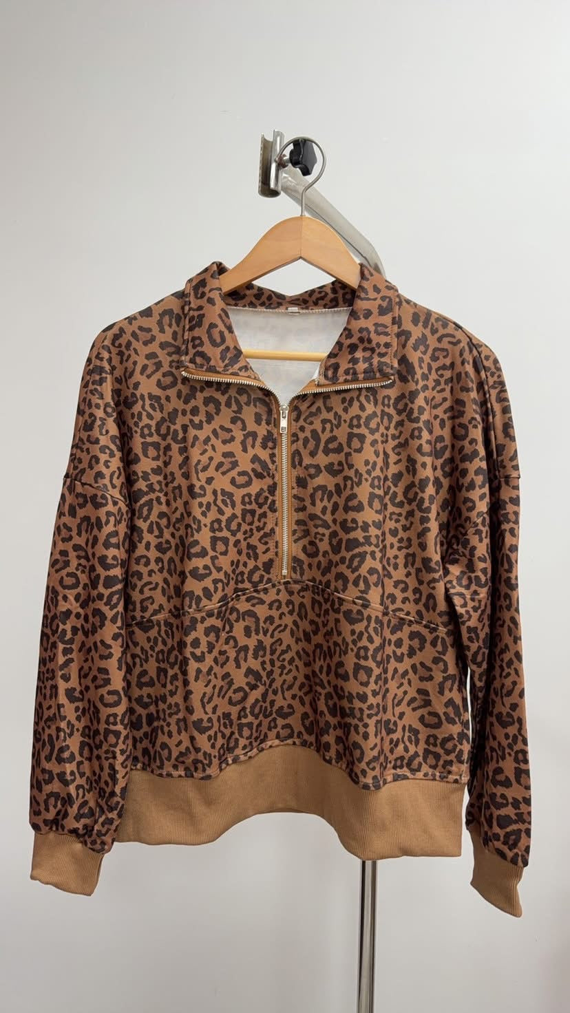 THE LEOPARD ROSETTE TOP (PREORDER 8/15)