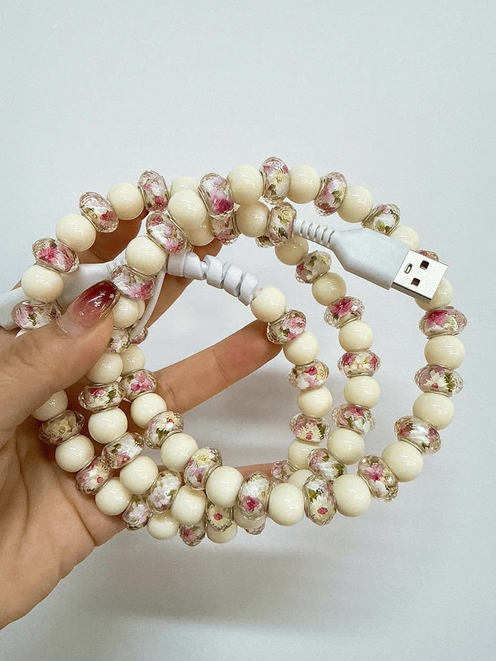 BEADED PHONE CHARGERS (PREORDER 7/4)