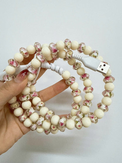 BEADED PHONE CHARGERS (PREORDER 7/4)
