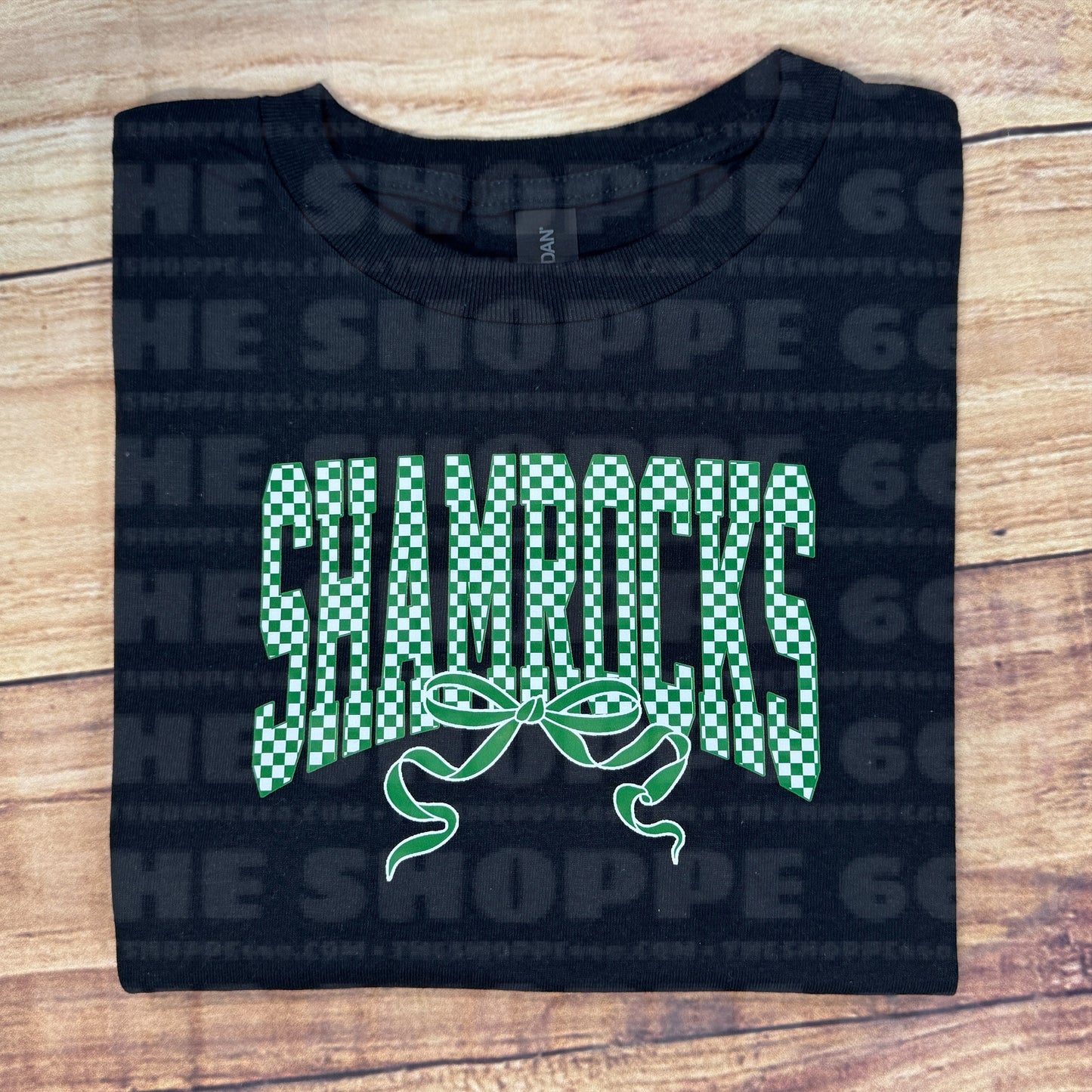 CHECKERED SHAMROCKS W/ BOW