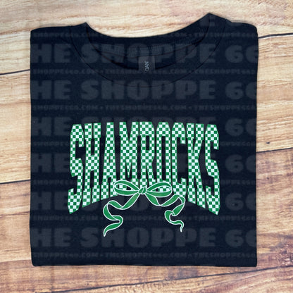 CHECKERED SHAMROCKS W/ BOW