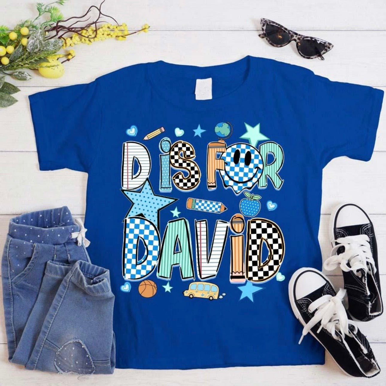 CUSTOM LETTER IS FOR NAME (BACK TO SCHOOL SHOPPE DROP)