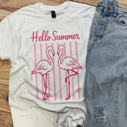 HELLO SUMMER FLAMINGOS
