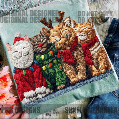 CHRISTMAS CATS (SHOPPE SAMPLE)