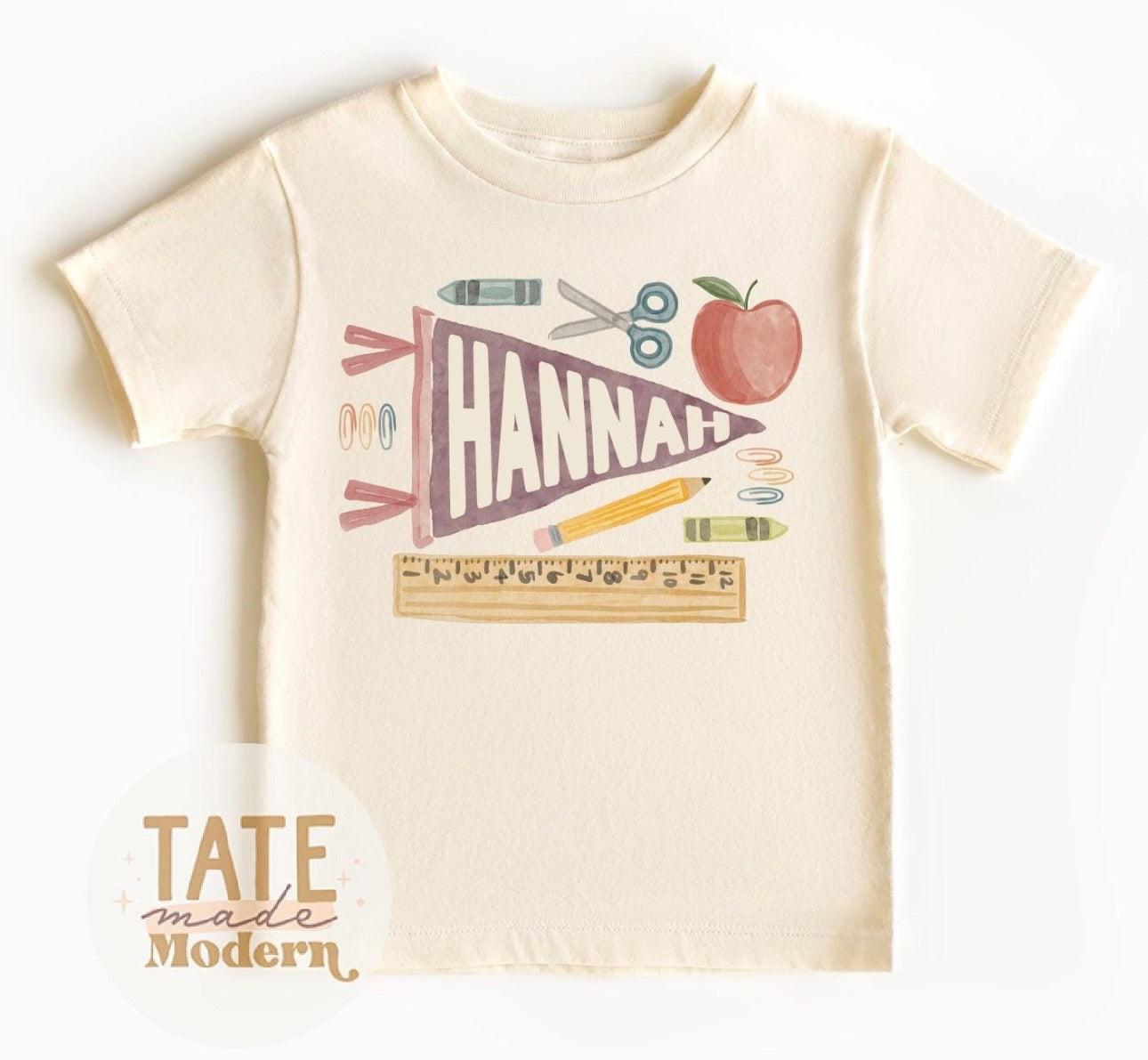 CUSTOM NAME PENNANT (BACK TO SCHOOL SHOPPE DROP)