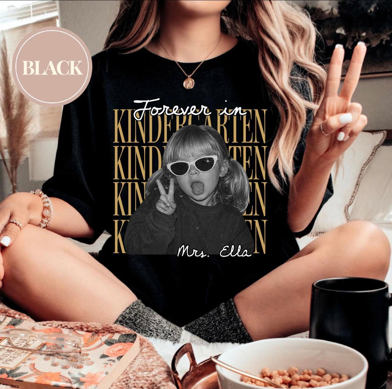 FOREVER IN GRADE CUSTOM NAME + PHOTO (BACK TO SCHOOL SHOPPE DROP)