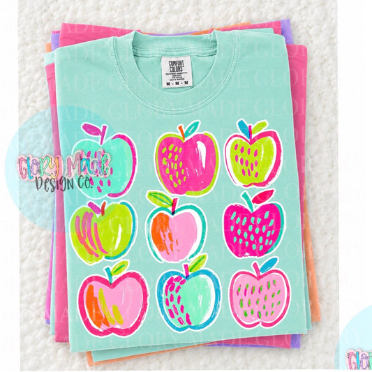 COLORFUL APPLES (BACK TO SCHOOL SHOPPE DROP)