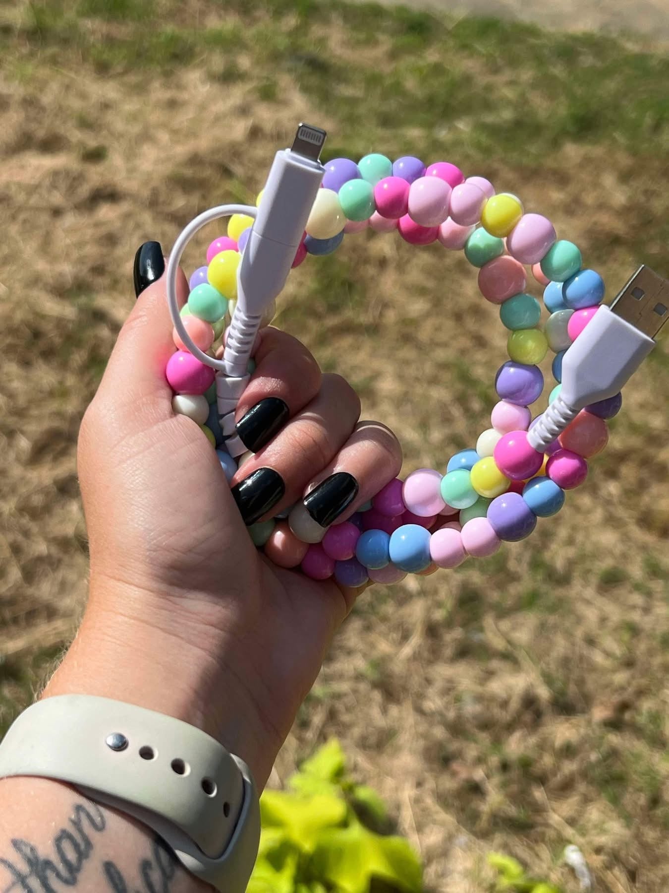 BEADED PHONE CHARGERS (PREORDER 7/4)