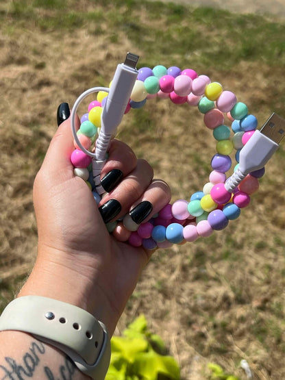 BEADED PHONE CHARGERS (PREORDER 7/4)