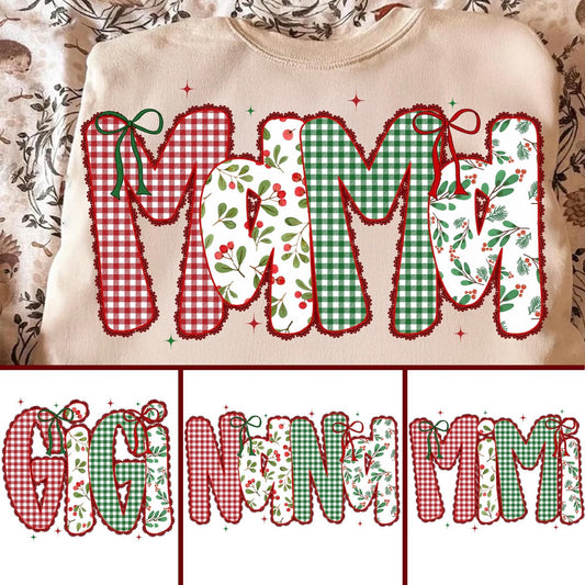 CHRISTMAS MAMA, GIGI, MIMI, OR NANA (SHOPPE SAMPLE)