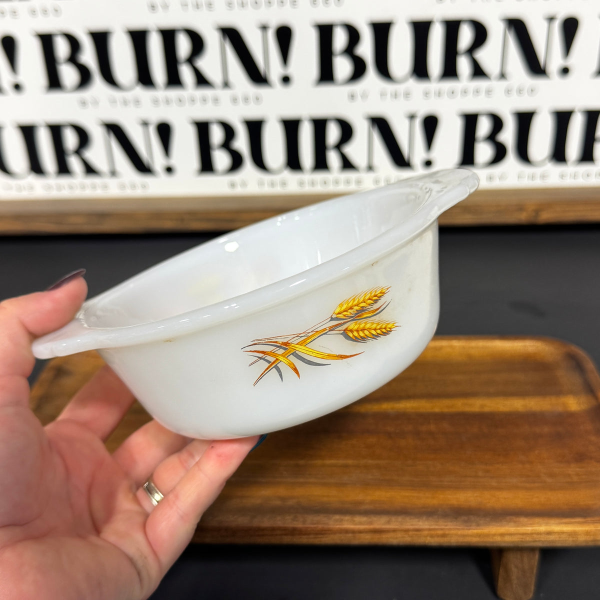 WHEAT DISH {THRIFTY FLAMES}