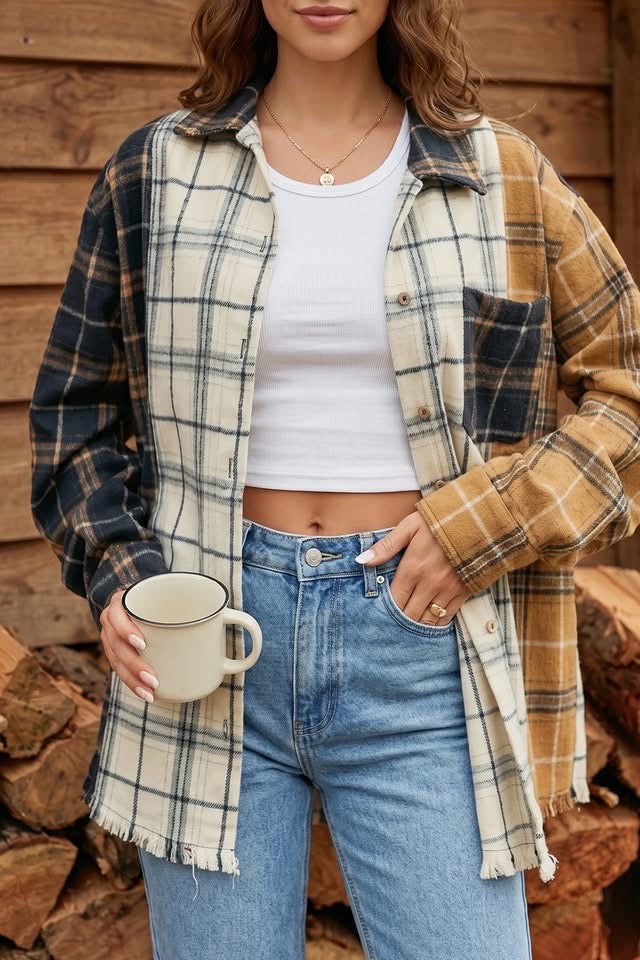 THE HAISLEY PLAID TOP (PREORDER 8/8)