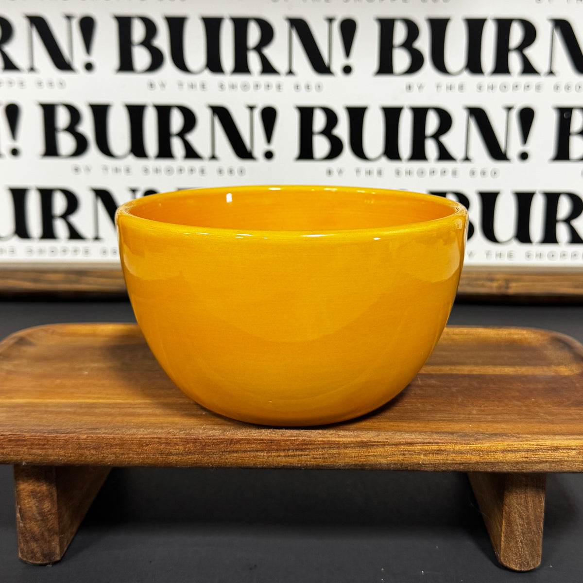 BIG YELLOW BOWL {THRIFTY FLAMES}